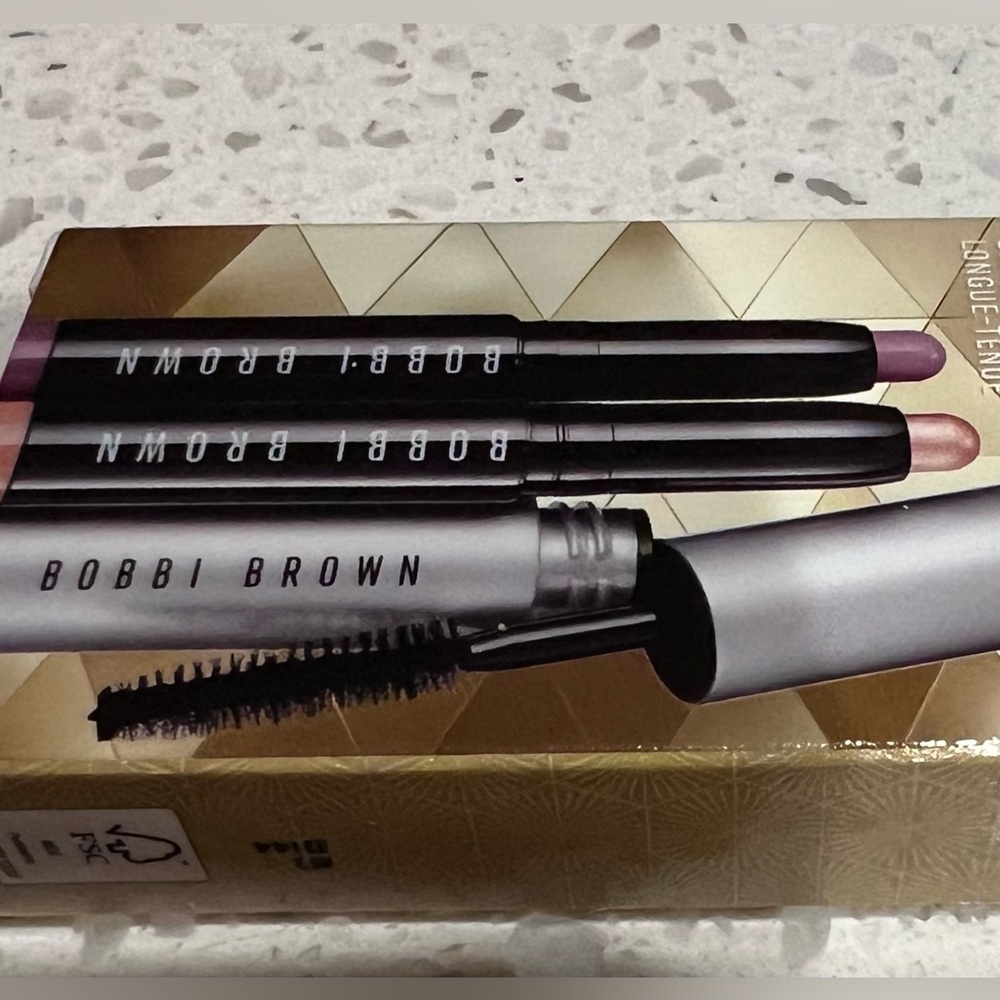 BOBBI BROWN City Stroll 3 pc set eye cream color frost shadow Smokey mascara NEW